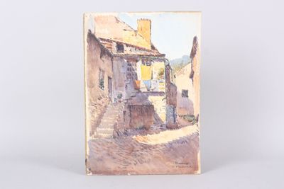 Paul MONNIER (1893-1962) : vieille maison à Plombières les D…