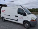 a white van that is parked in the parking lot