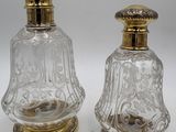 pair of antique cut glass salt and pepper shakers