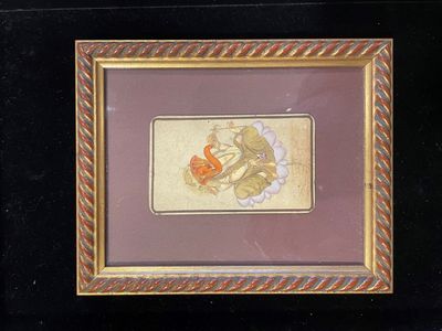 INDE suite de deux miniatures indiennes. Inde du Nord. Style…