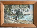 a picture of a painting hanging on a wall