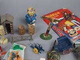 a lot of toys that are sitting on a table