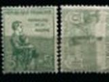 a group of stamps with different colors on them on a black background