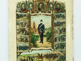 an old book with a picture of a man in a military uniform