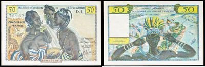 trois billets de banque différents portant l'image d'un homme et d'une femme