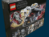 a box with a lego star wars set inside of it