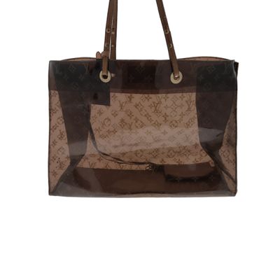 louis vuitton handbag in brown and black