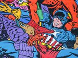 marvel comics are fighting with each other in a comic book