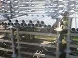 a lot of pipes that are stacked on top of each other