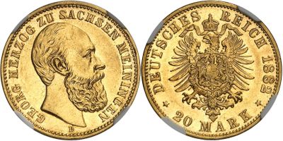 a gold coin with the image of a man and eagle on it
