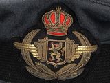 a military hat with a crown on top of it