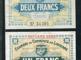 deux billets de banque français sur lesquels figure l'image d'un lion