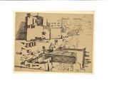 dessin représentant un bâtiment comportant de nombreuses fenêtres