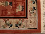 a rug with a picture of a man and a woman on it