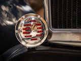 a close up of a car ' s emblem on the front of it