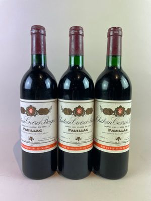 3 btls Château Croizet-Bages 1994 - Pauillac (TVA récupérabl…