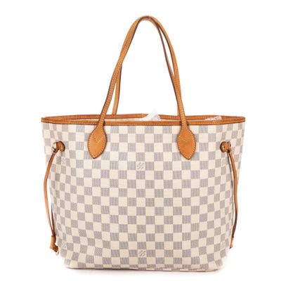 Sac cabas Louis Vuitton en toile Damier et cuir