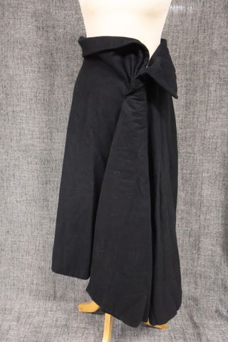 YOHJI YAMAMOTO n°FT-S17-002 – Jupe bicolore noir et marron en cot...