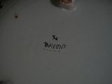 a close up of a plate with a name on it