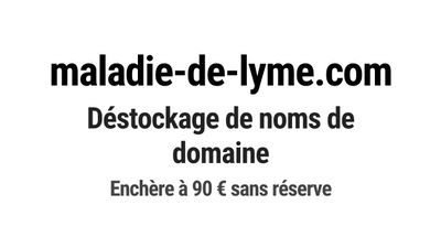 Nom de domaine maladie-de-lyme.