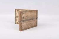 Cadran solaire diptyque et boussole de poche en bois naturel… (photo 6)