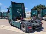 a lot of trucks that are parked in the parking lot