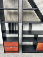 Étagère bibliothèque en aggloméré noir composée de 2 élément… (photo 3)