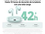 a white advertisement with a pair of earphones on top of it