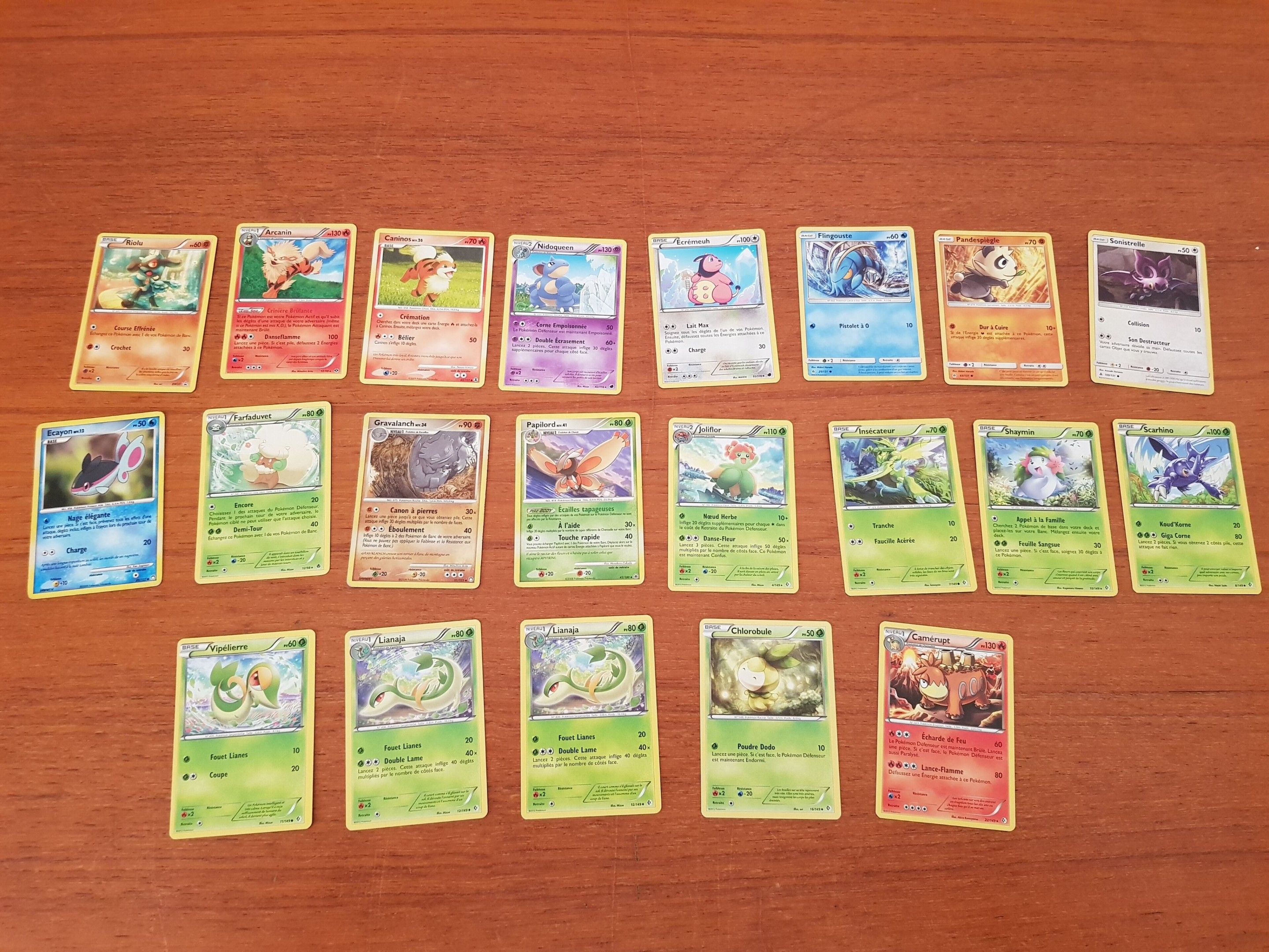 POKEMON - lot de cartes de 2008 à 2018 + promo Riolou soit 2…