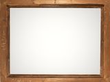 an image of a wooden frame with a white background