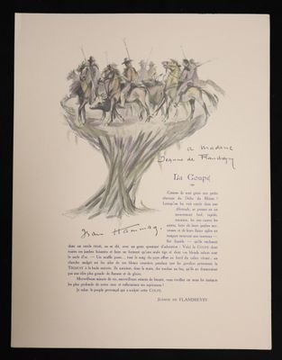 l'image d'un dessin représentant un groupe de personnes à cheval