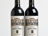 deux bouteilles de vin posées l'une à côté de l'autre sur une table en bois