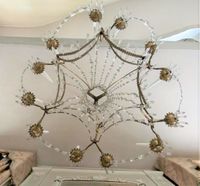 GRAND LUSTRE à douze bras de lumière en bronze ciselé et ajo… (photo 4)