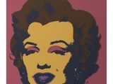 une image représentant un tableau d'une femme sur fond violet
