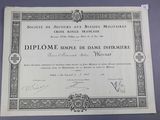 certificat délivré par la Croix-Rouge française à la Croix-Rouge française
