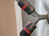 a close up of a hose connected to a wall
