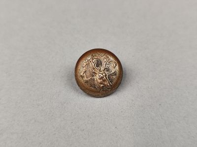 un gros plan d'un bouton sur une surface blanche