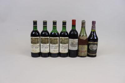 plusieurs bouteilles de vin sont alignées sur une surface blanche